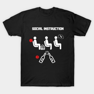 Social Instruction Beer T-Shirt